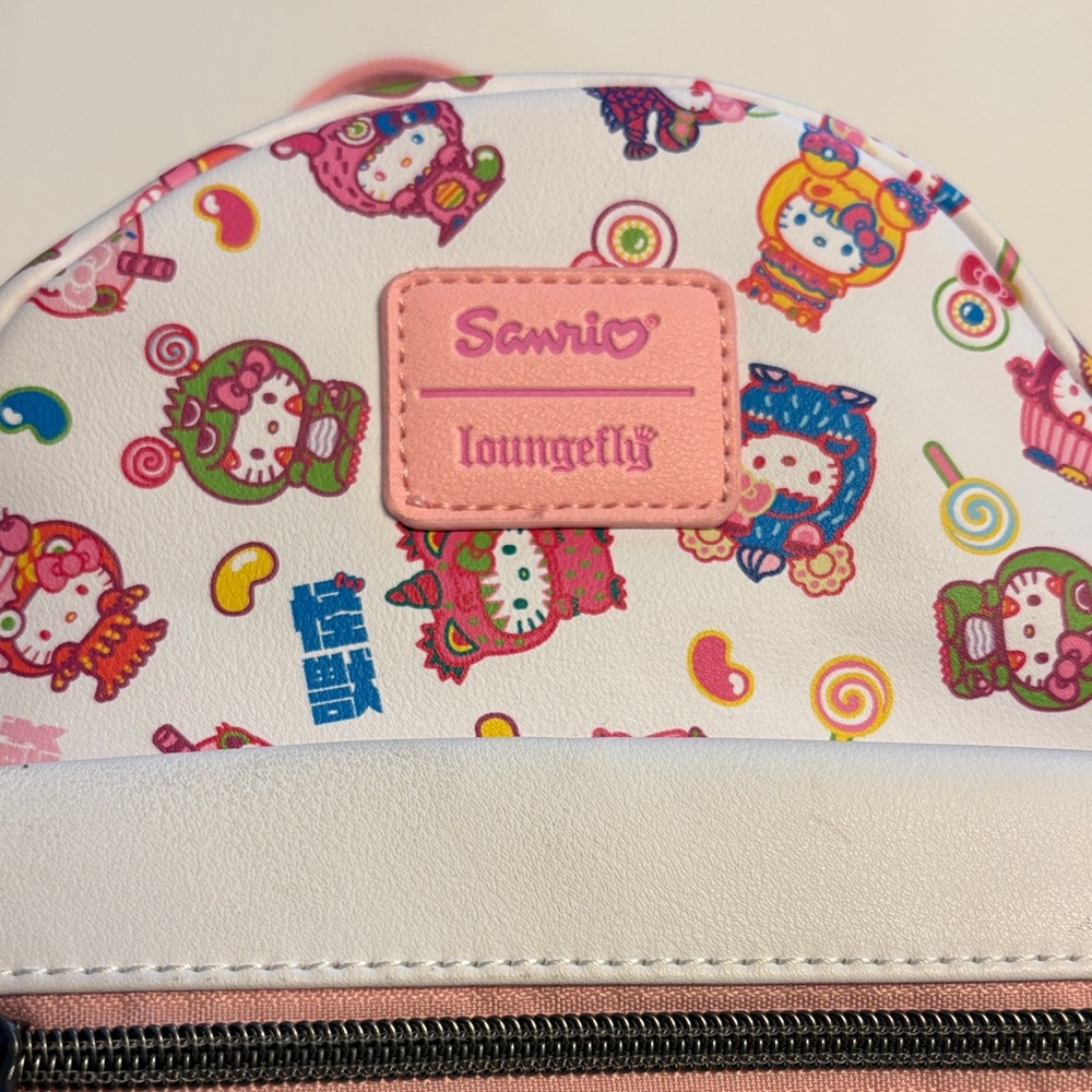 NWOT Loungefly Hello Kitty Monster Costumes Mini Backpack & Cardholder Set - Picture 2 of 6